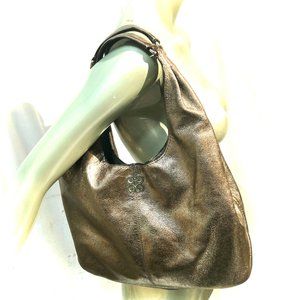 Coach Julia Metallic Leather Hobo Shoulder Bag $55